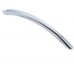 Polished Chrome Cabinet Drawer Bow Handle 114mm x 30mm - 96mm Centres (FTD450A)
